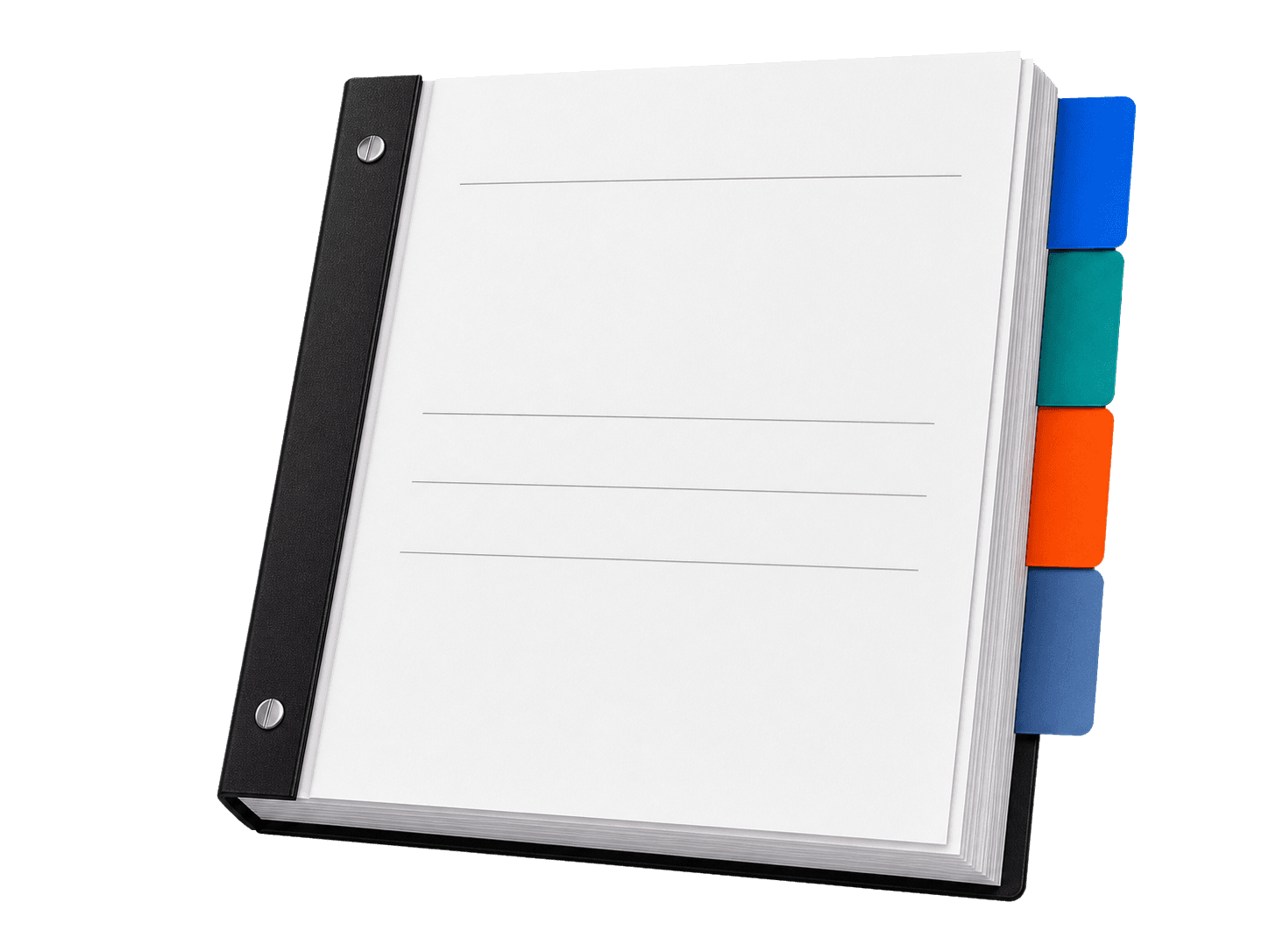 A sample Decision File binder